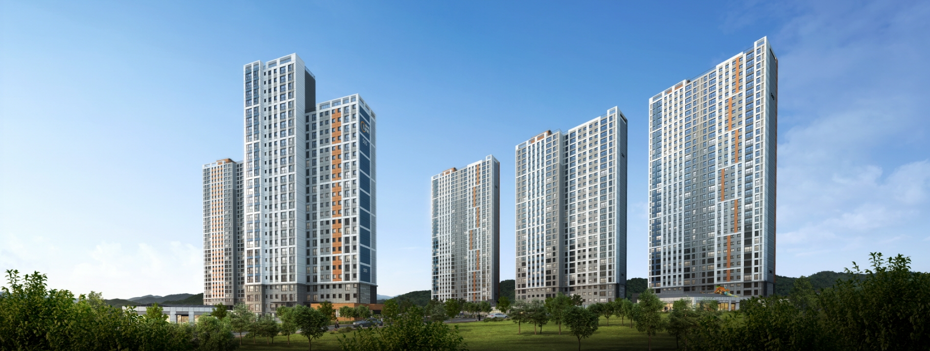 경산 하양지구 우미린 에코포레 투시도. /사진제공=우미건설