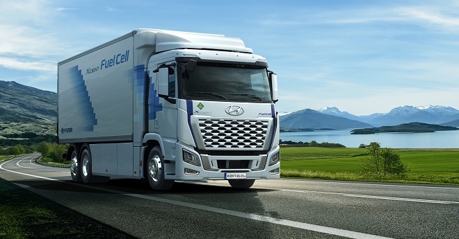 현대 엑시언트 수소전기트럭.