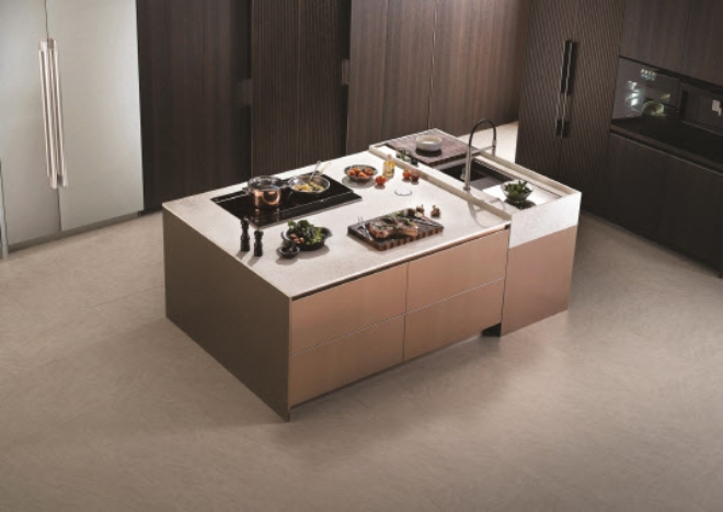 LX하우시스 주방 제품 '제니스9 셰프 다이닝'. 사진=LX하우시스.