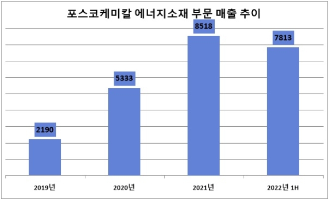 단위 : 억 원. 자료=포스코케미칼.