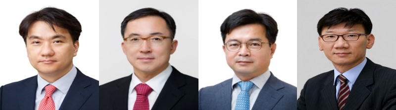 (왼쪽부터) 이형주 신임 금융위원회 금융정책국장, 유재훈 금융소비자국장, 신진창 금융산업국장, 전요섭 구조개선정책관./사진=금융위원회