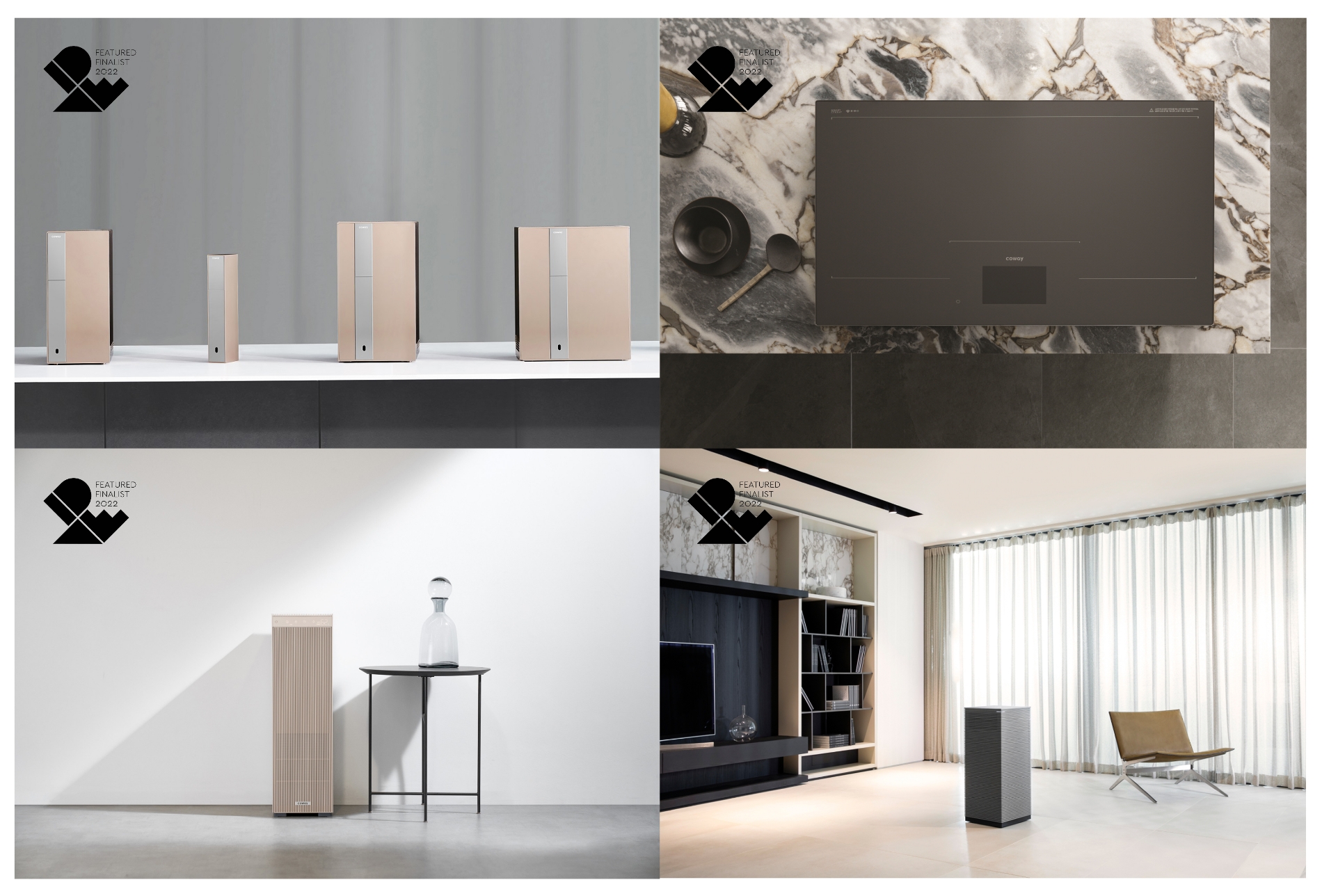 코웨이가 가전제품의 디자인 경쟁력을 인정받았다./사진제공=코웨이