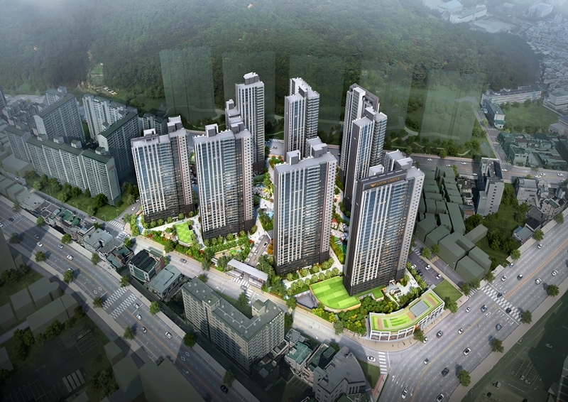 창원 롯데캐슬 하버팰리스 메인조감도