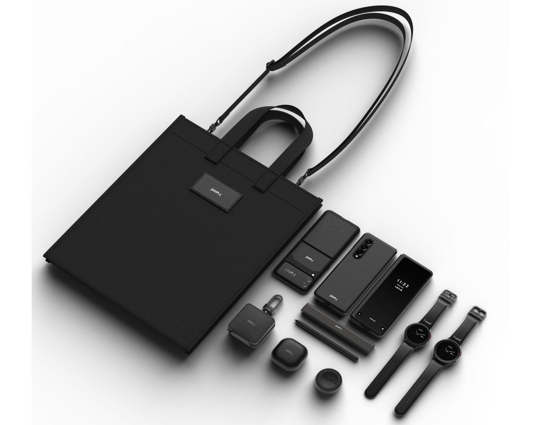 삼성전자가 글로벌 패션 브랜드 준지(JUUN.J)와 함께 협업한 '갤럭시 준지 에디션'. 사진=삼성전자