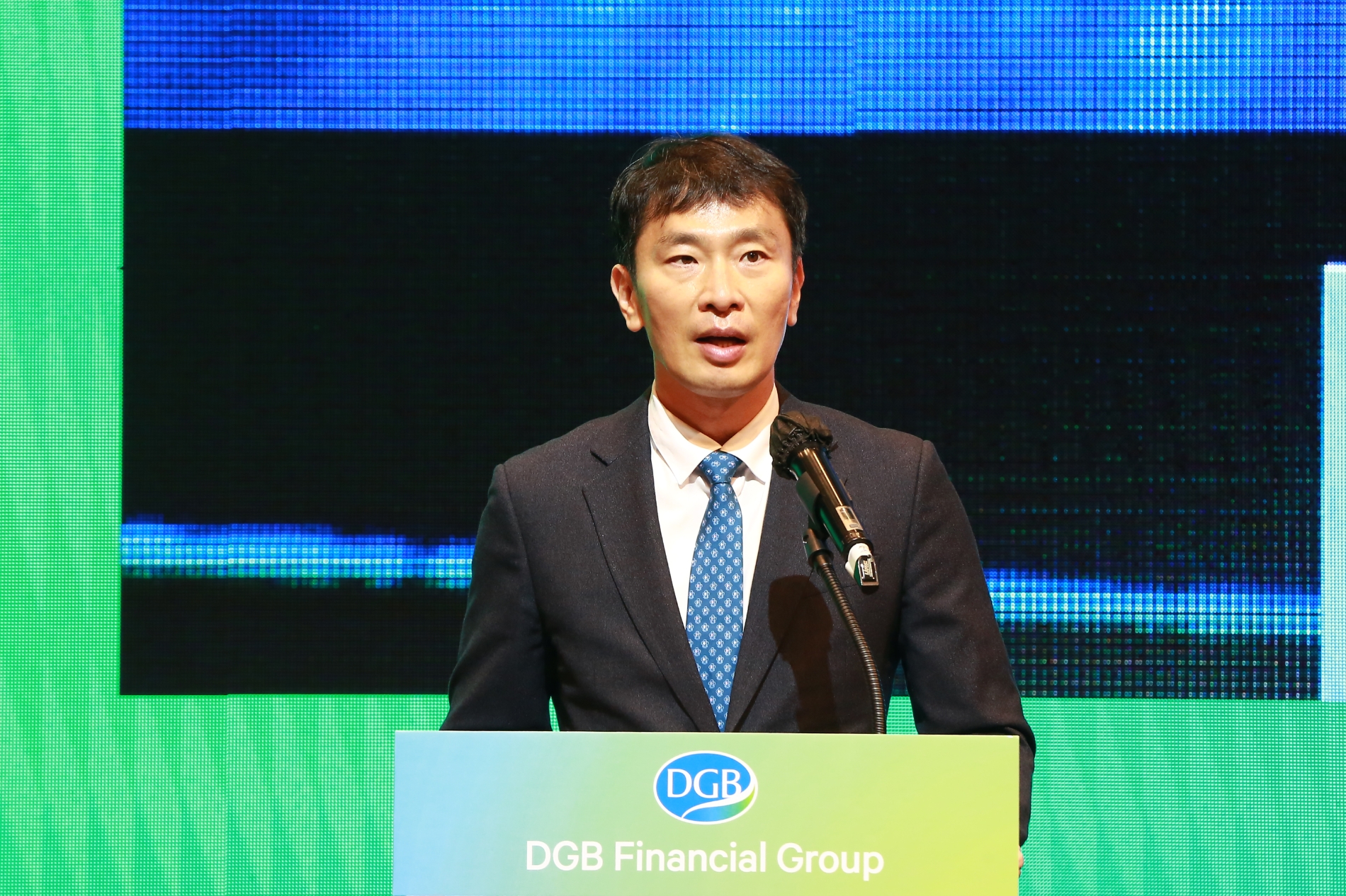 이복현 금융감독원장이 26일 DGB대구은행 제2본점에서 진행된 ‘디지털인재 양성 프로젝트 발대식’에 참석했다. /사진제공=금융감독원