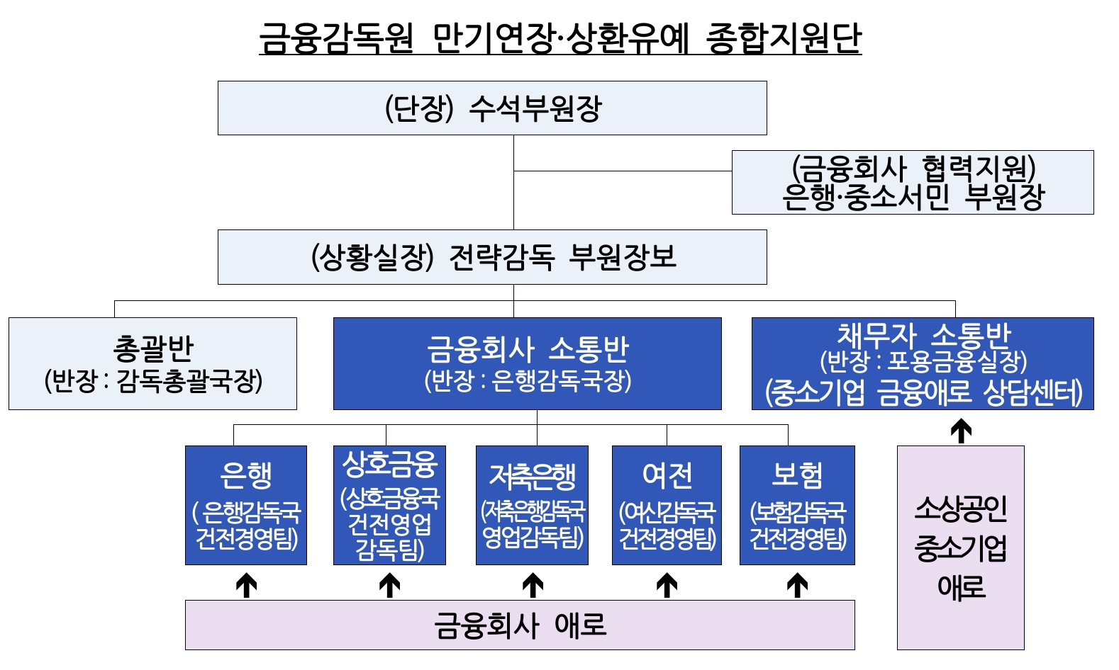 금융감독원 만기연장·상환유예 종합지원단. /자료제공=금융감독원