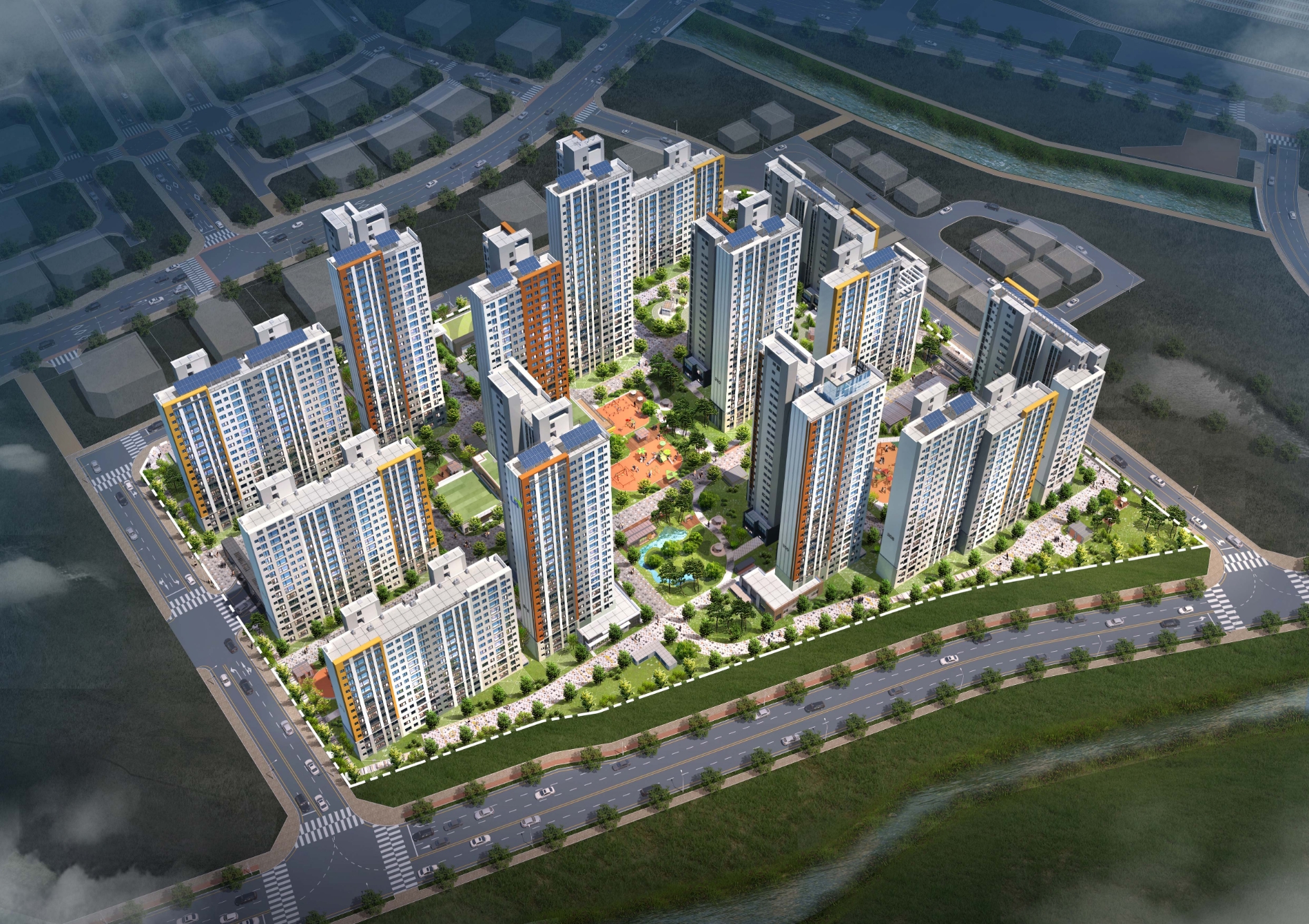 LH, 의왕초평A3 단지 조감도./사진제공=LH