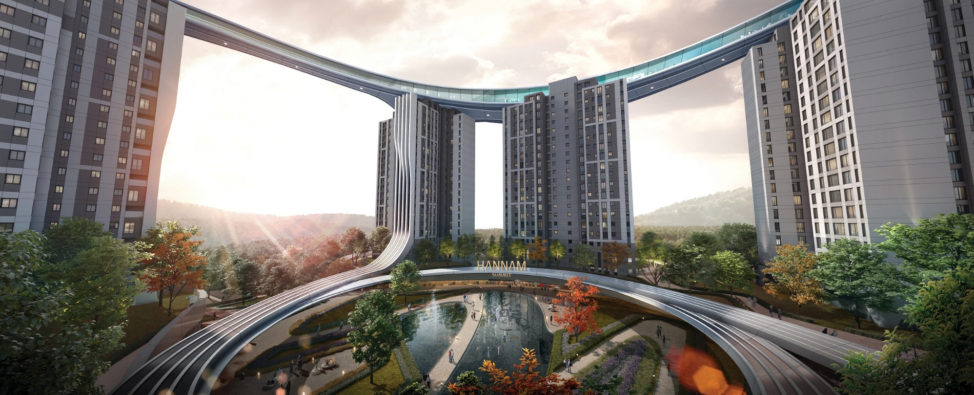 한남써밋 중앙공원 인피니티파크./사진제공=대우건설