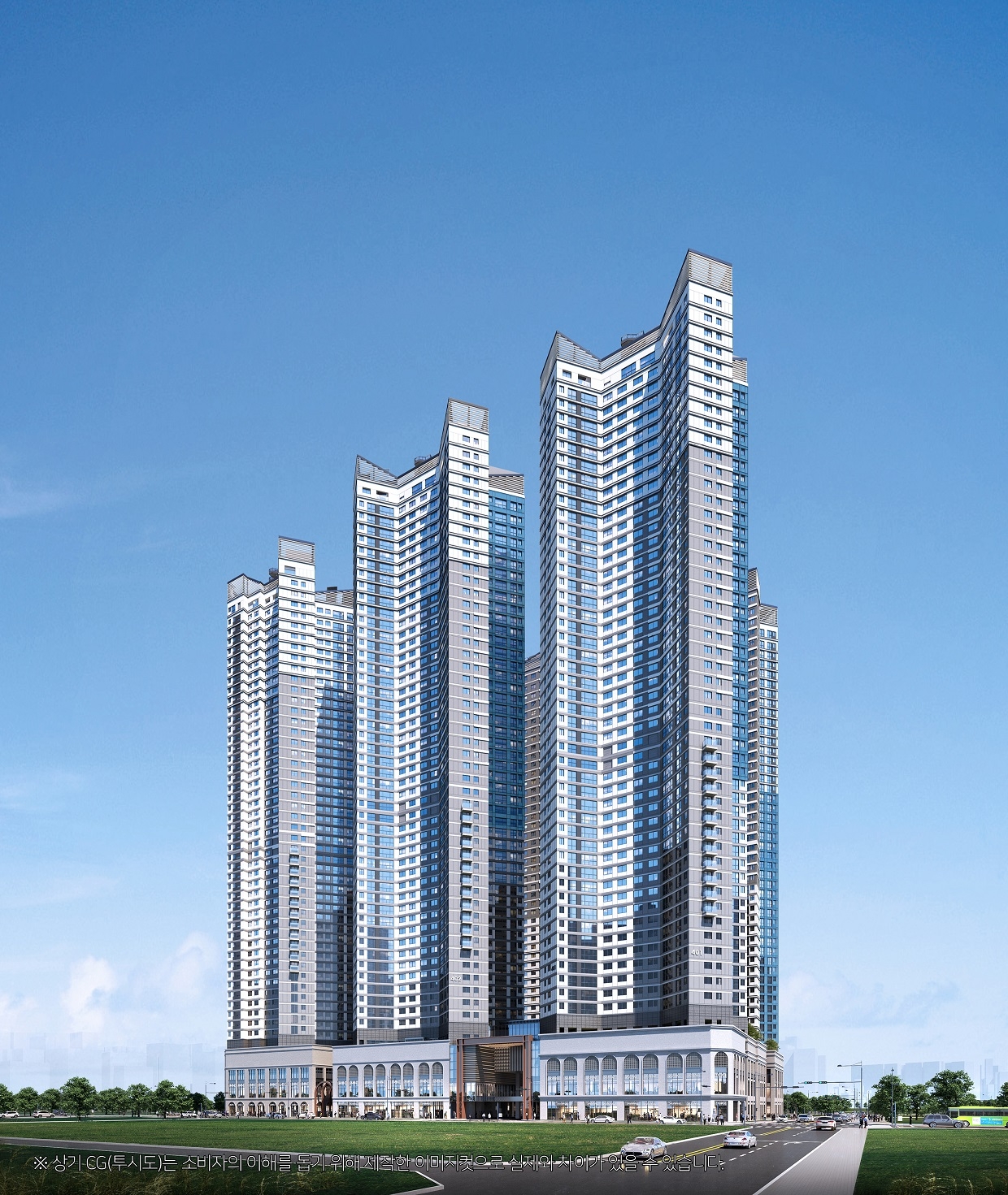 힐스테이트 선화 더와이즈 투시도./사진제공=현대건설