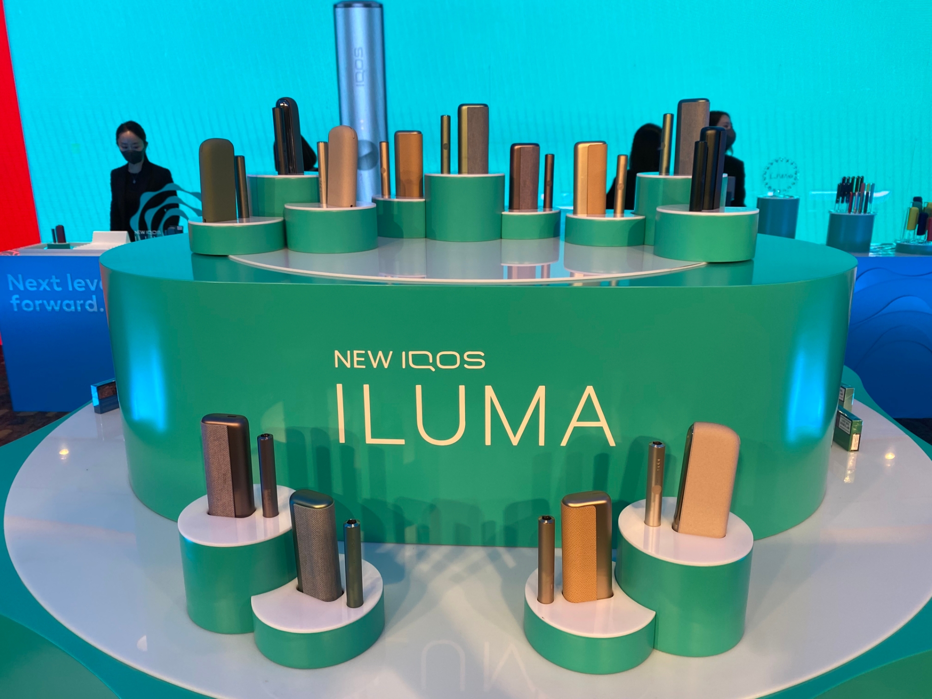 아이코스 일루마 제품 전시 모습./ 사진제공 = 홍지인 기자