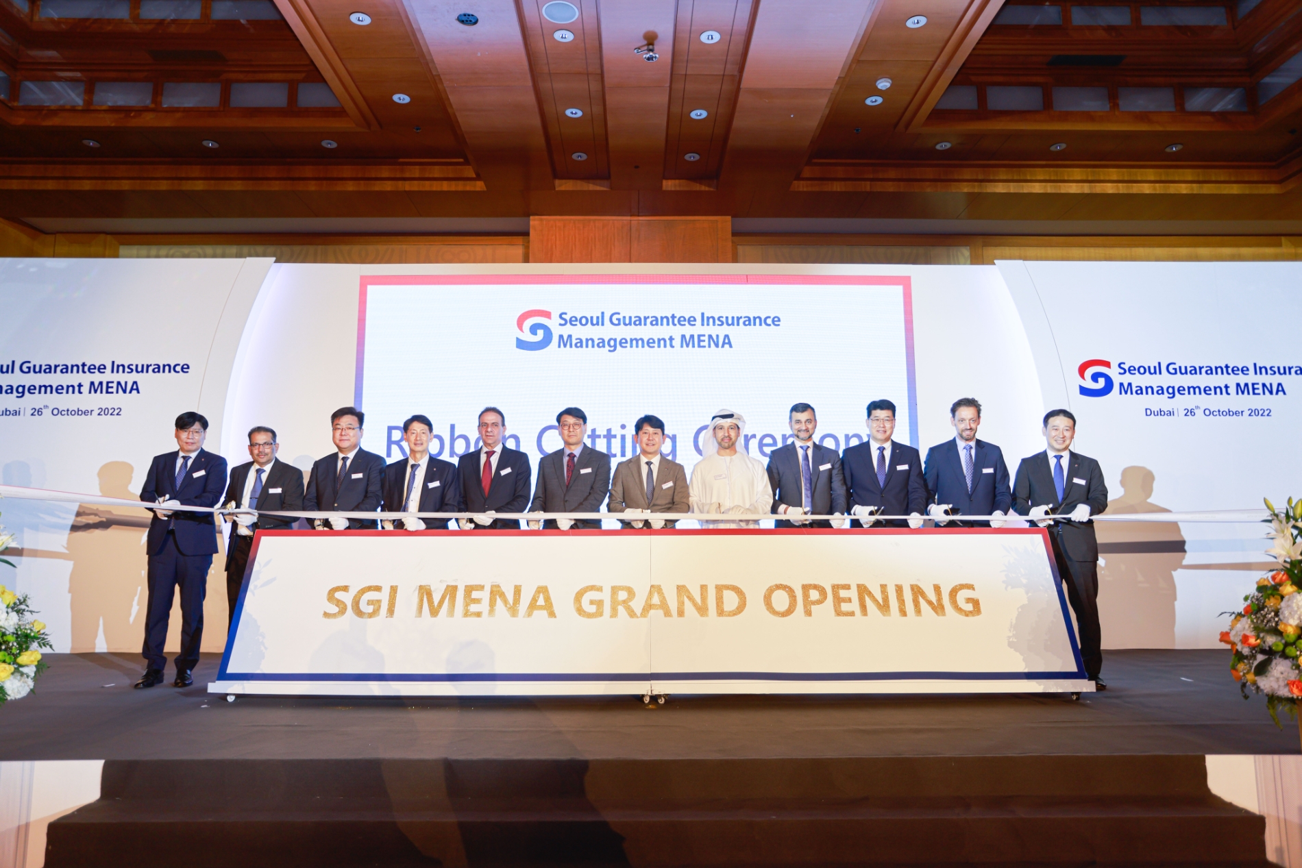SGI서울보증은 지난 26일 아랍에미리트(UAE) 두바이 현지에서 중동 현지법인 SGI MENA 출범식을 가졌다고 27일 밝혔다./사진=SGI서울보증