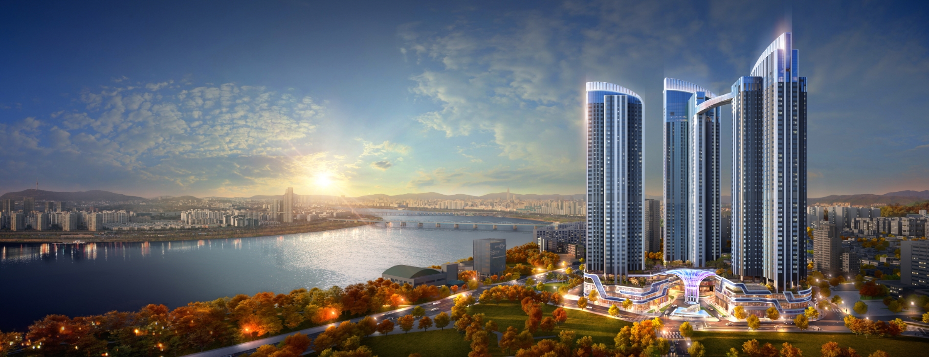 삼성물산이 흑석2구역에 제안한 래미안 팰리튼 서울 단지투시도 / 사진제공=삼성물산 건설부문