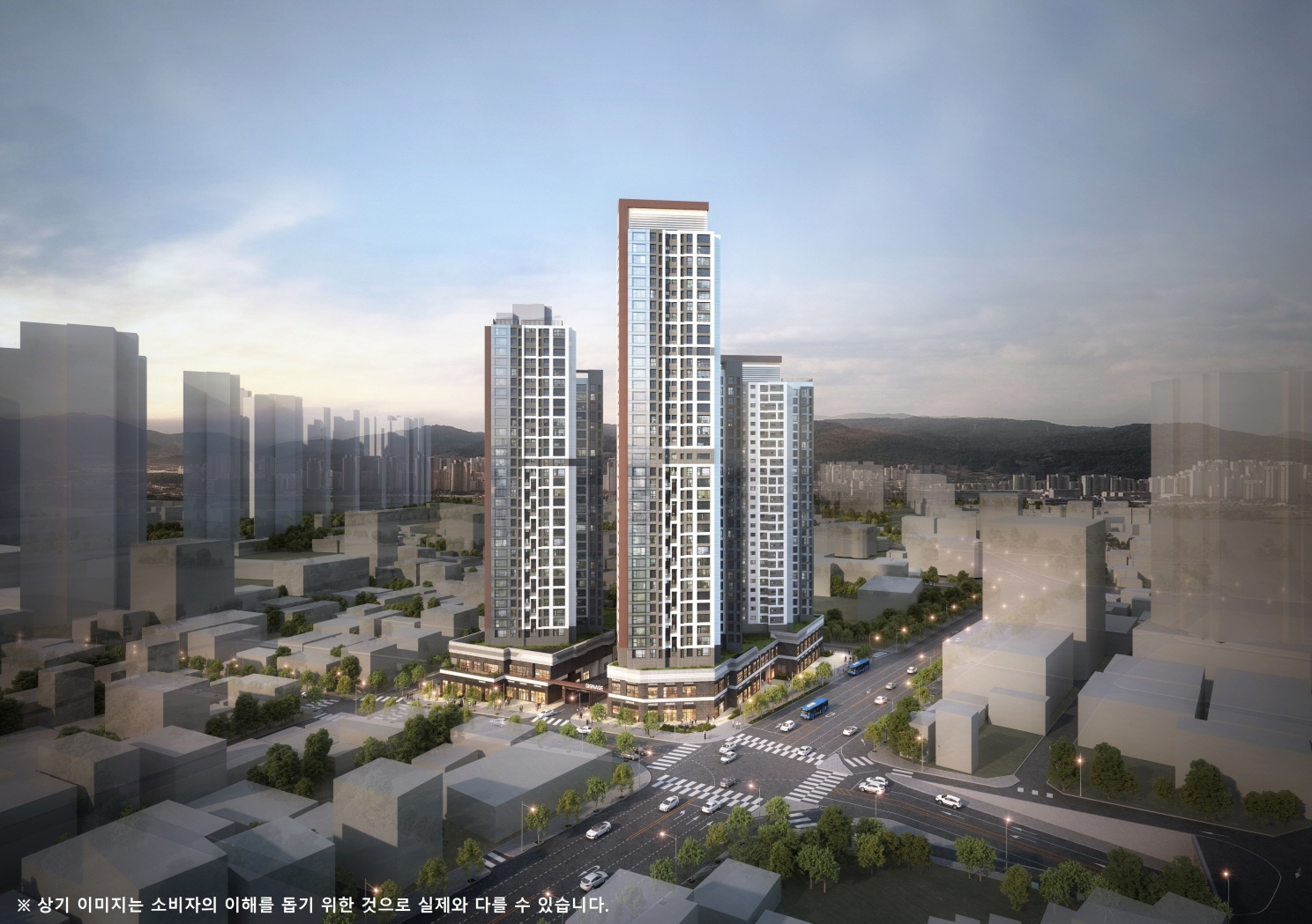 e편한세상 대전역 센텀비스타 조감도./사진제공=DL건설