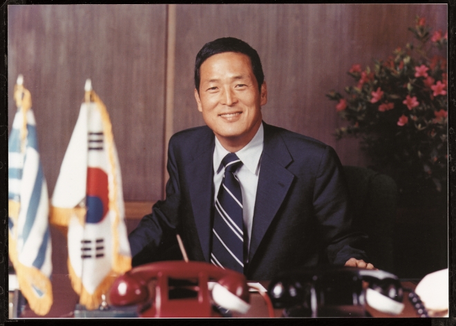 1952년 한국화약을 설립한 김종희 한화그룹 창업주.