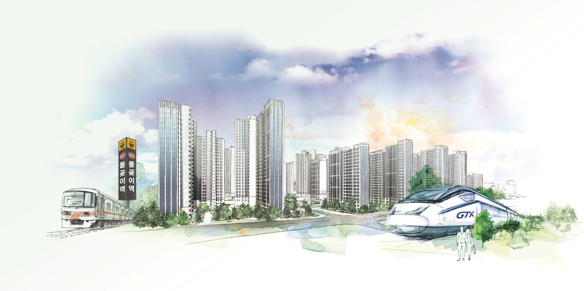 장위자이 레디언트 단지 스케치