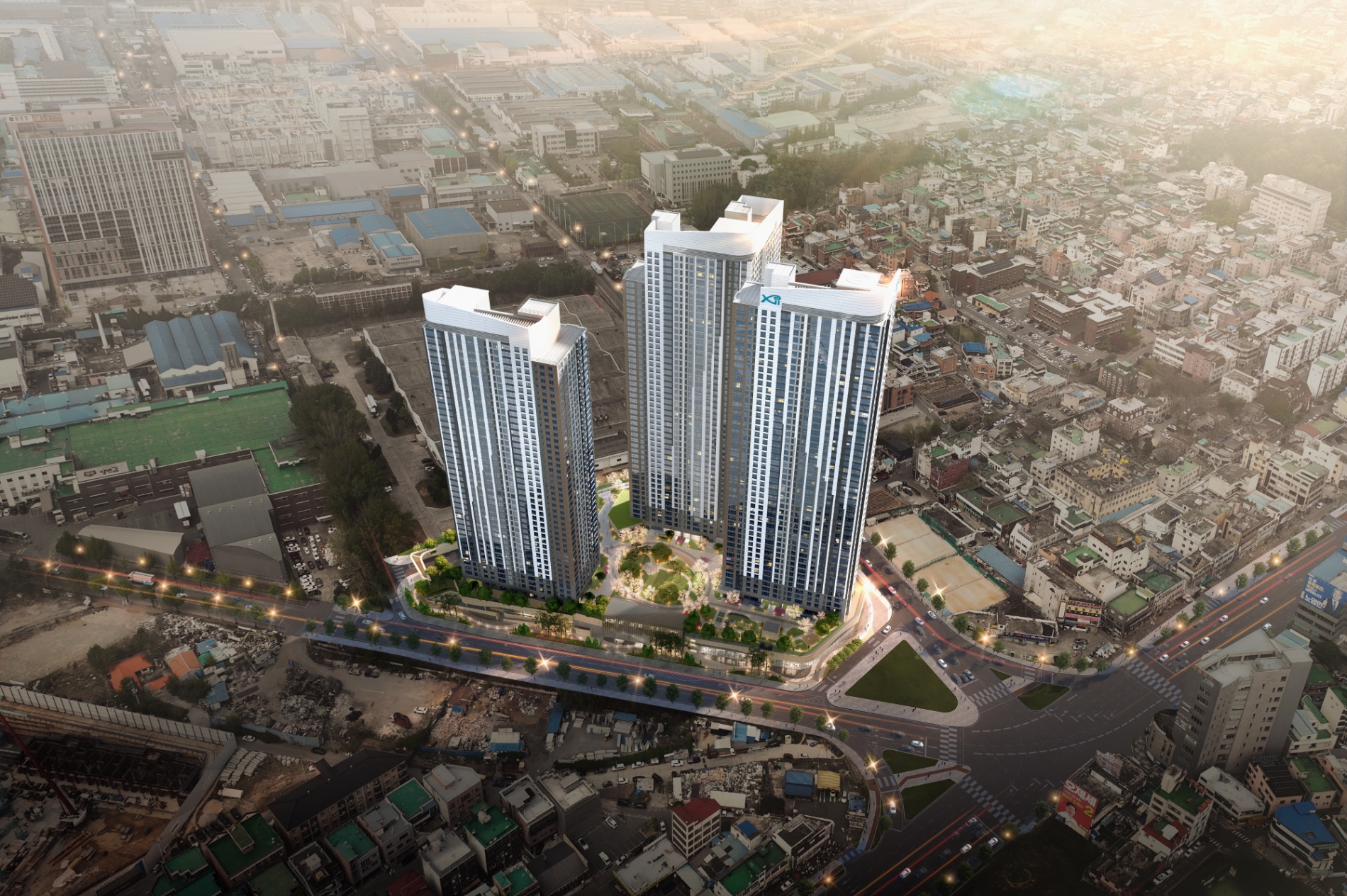 GS건설, '복대자이 더 스카이' 조감도. 사진제공=GS건설