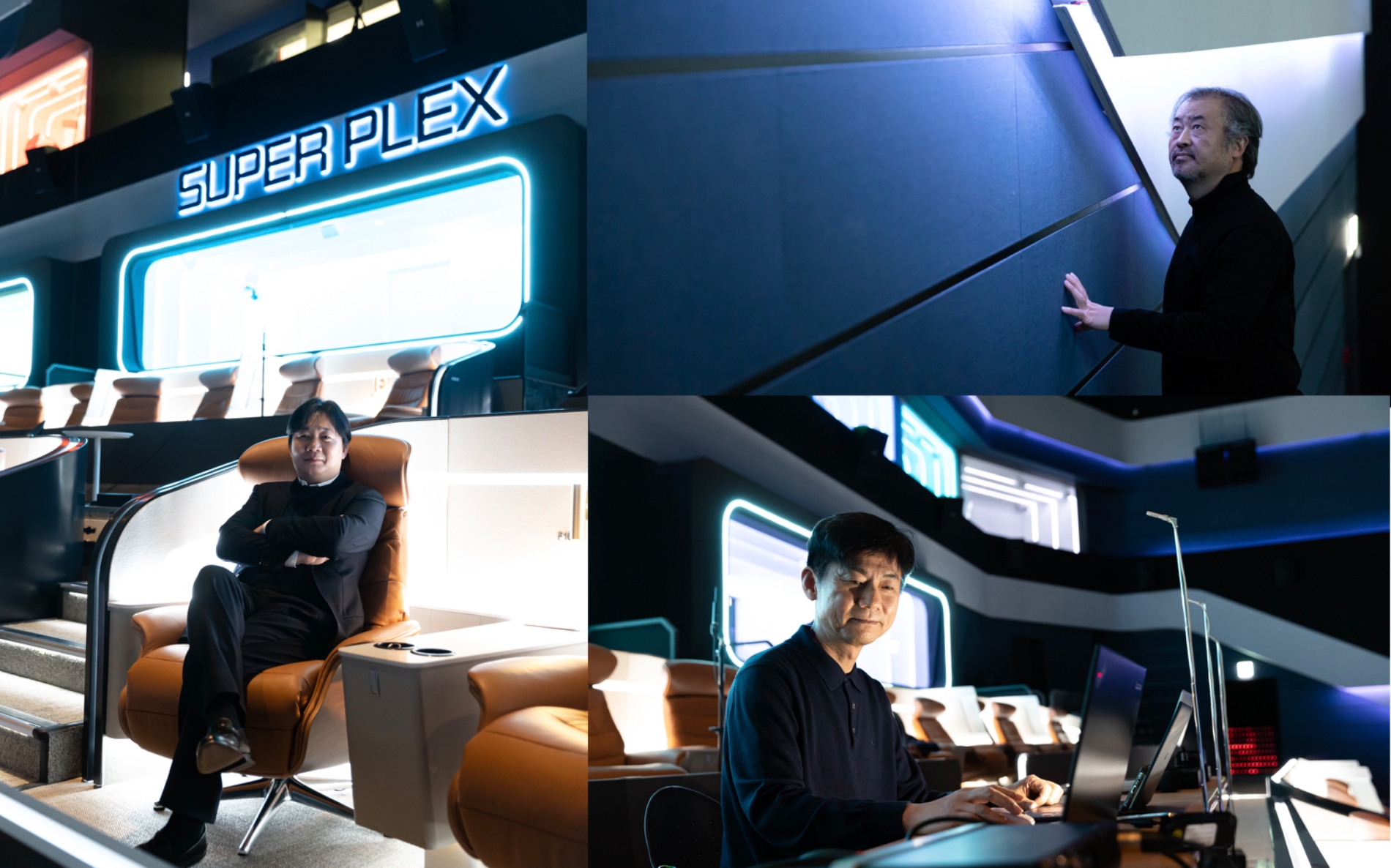 (시계방향으로) 김재경 미디어큐브 대표, 최준혁 알피지코리아 대표, 김재경 미디어큐브 대표./사진제공=롯데시네마