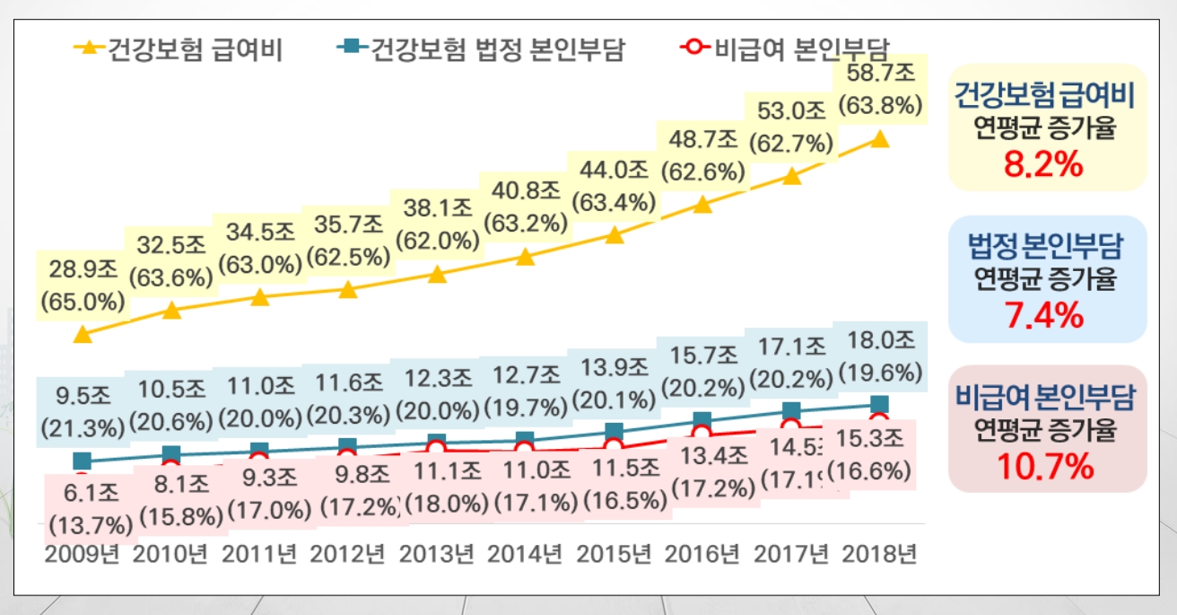 김진현 서울대 교수가 공개한 건강보험진료비실태조사 결과./사진=국민건강보험공단