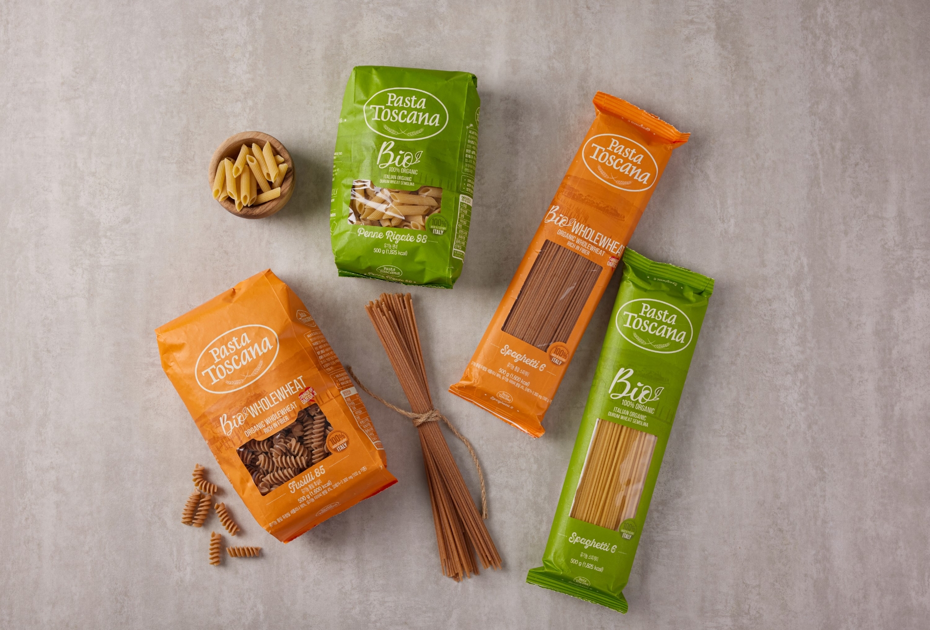 오뚜기 유기농 파스타면 토스카나 4종 연출컷./ 사진제공 = 오뚜기