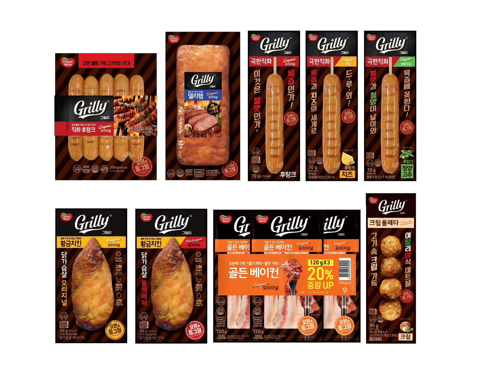 동원F&B는 최근 직화 후랑크 소시지, 사각햄, 닭가슴살에 이어 미트볼 제품을 출시하며 라인업을 강화했다. /사진제공=동원F&B