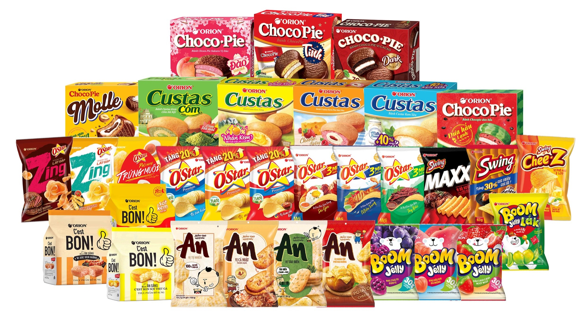 오리온 베트남 법인 제품 이미지 모음./ 사진제공 = 오리온