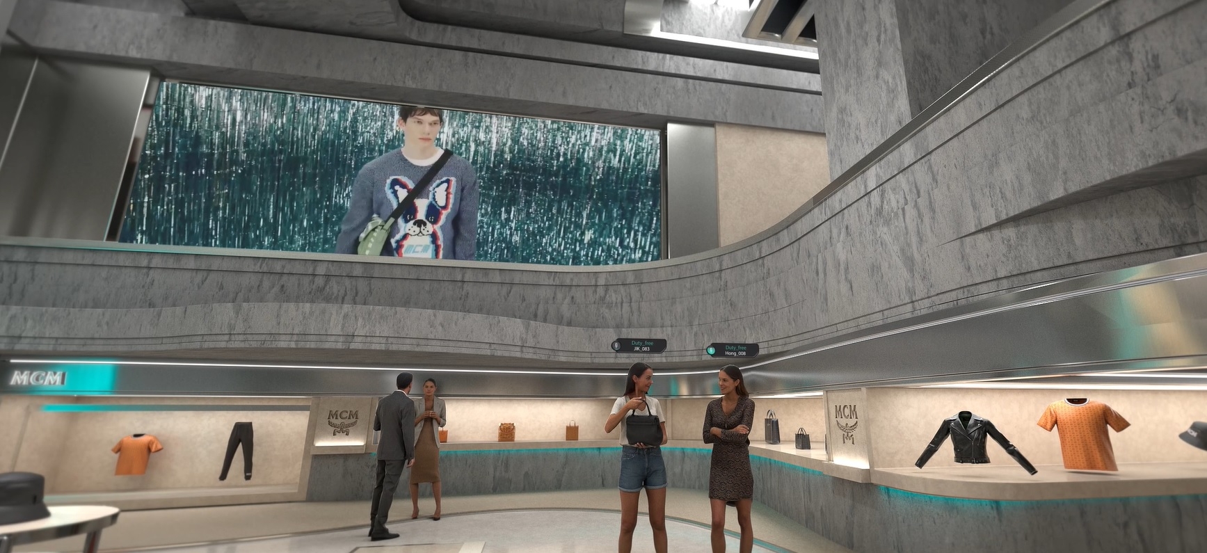 메타버스 콘텐츠 ‘버추얼 롯데면세점 타워(LDF Tower)’에서 구현되는 가상 쇼핑 매장./ 사진제공 = 롯데면세점