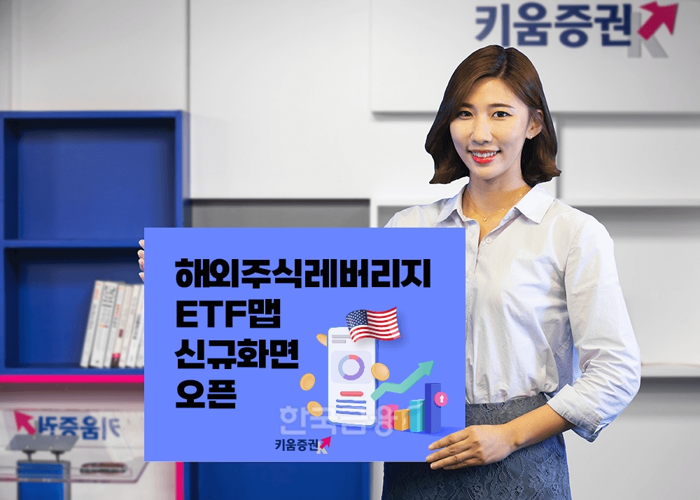 키움증권(대표 황현순)이 2022년 1월 13일 해외 주식 레버리지 상장지수펀드(ETF·Exchange Traded Fund)에 대한 섹터(Sector·분야)별, 종목별 확인이 가능하도록 ’해외 주식 레버리지 ETF 맵 신규 화면을 개시했다./사진-키움증권