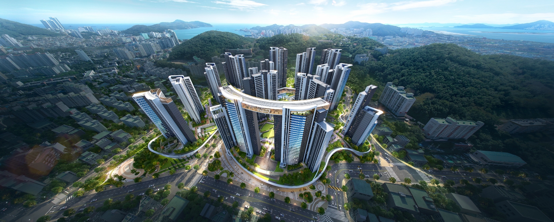 부산 괴정7구역 재개발정비사업 조감도 / 사진제공=SK에코플랜트