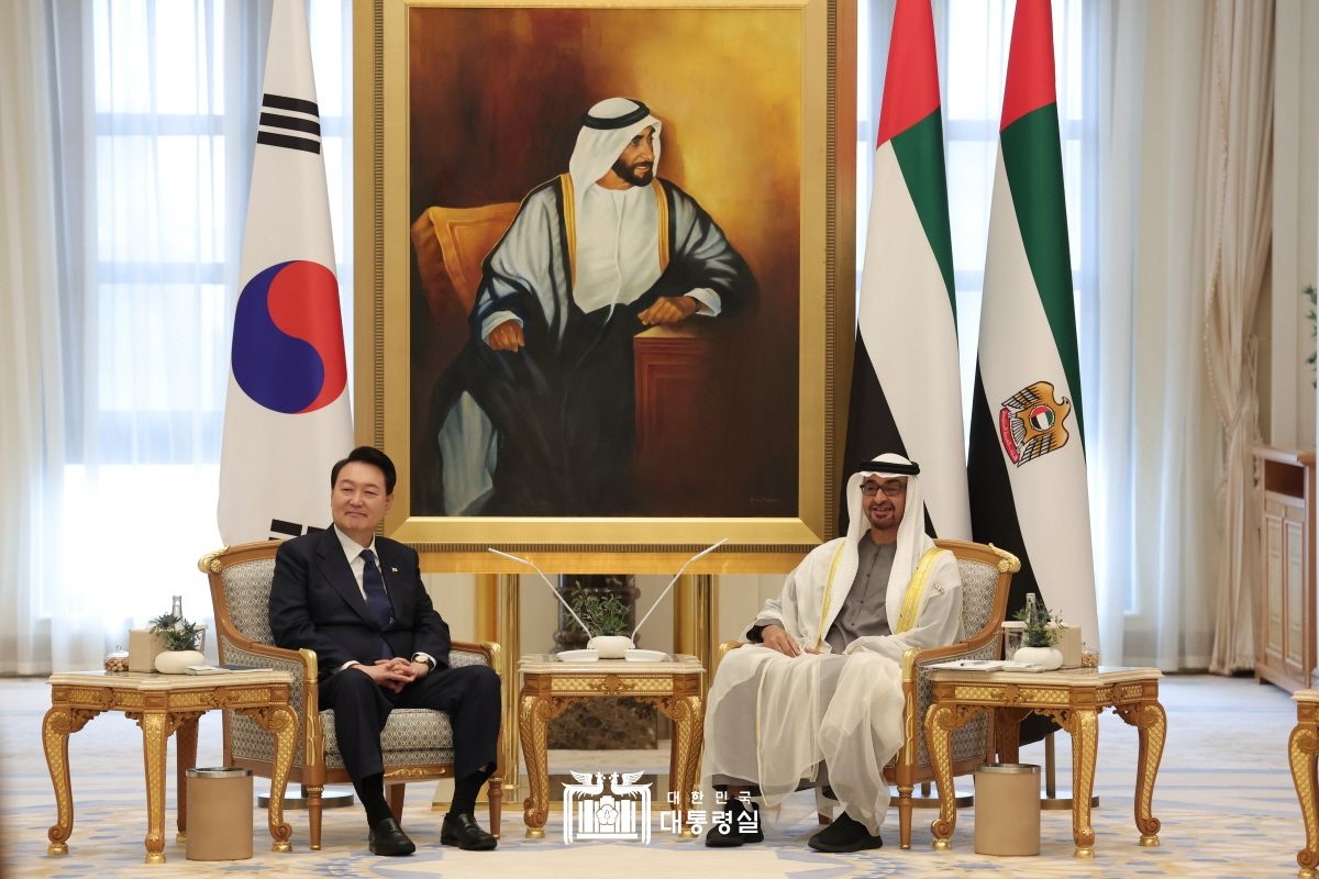 한-UAE 확대회담 및 양해각서 서명식 / 사진출처= 대한민국 대통령실(2023.01.15)