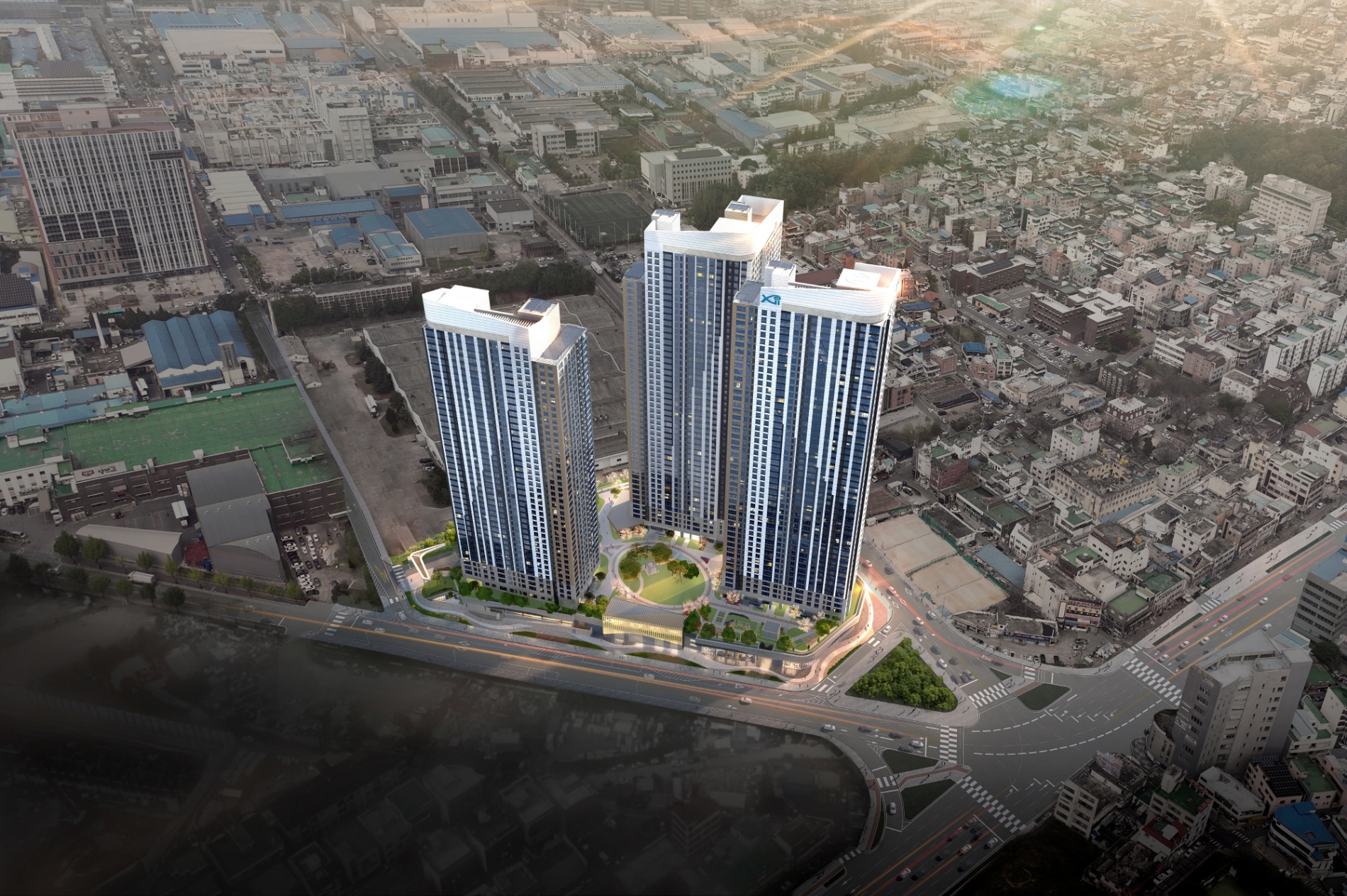 GS건설, 복대자이 더 스카이 조감도./사진제공=GS건설