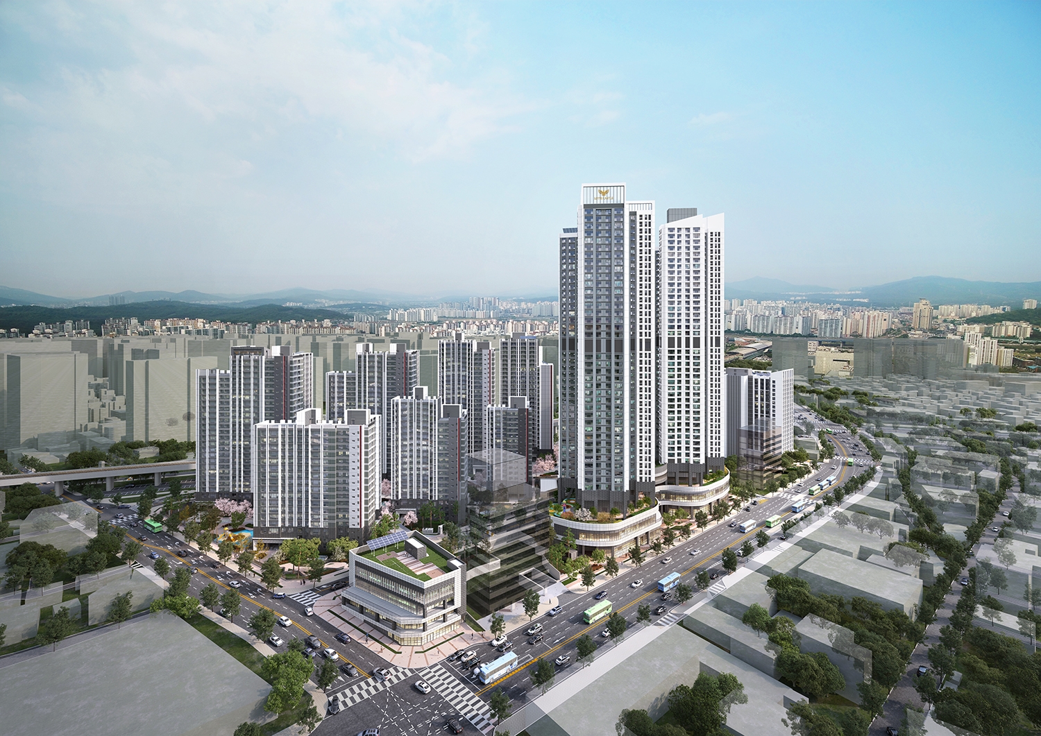 구리역 롯데캐슬 시그니처 단지투시도 / 사진제공=롯데건설