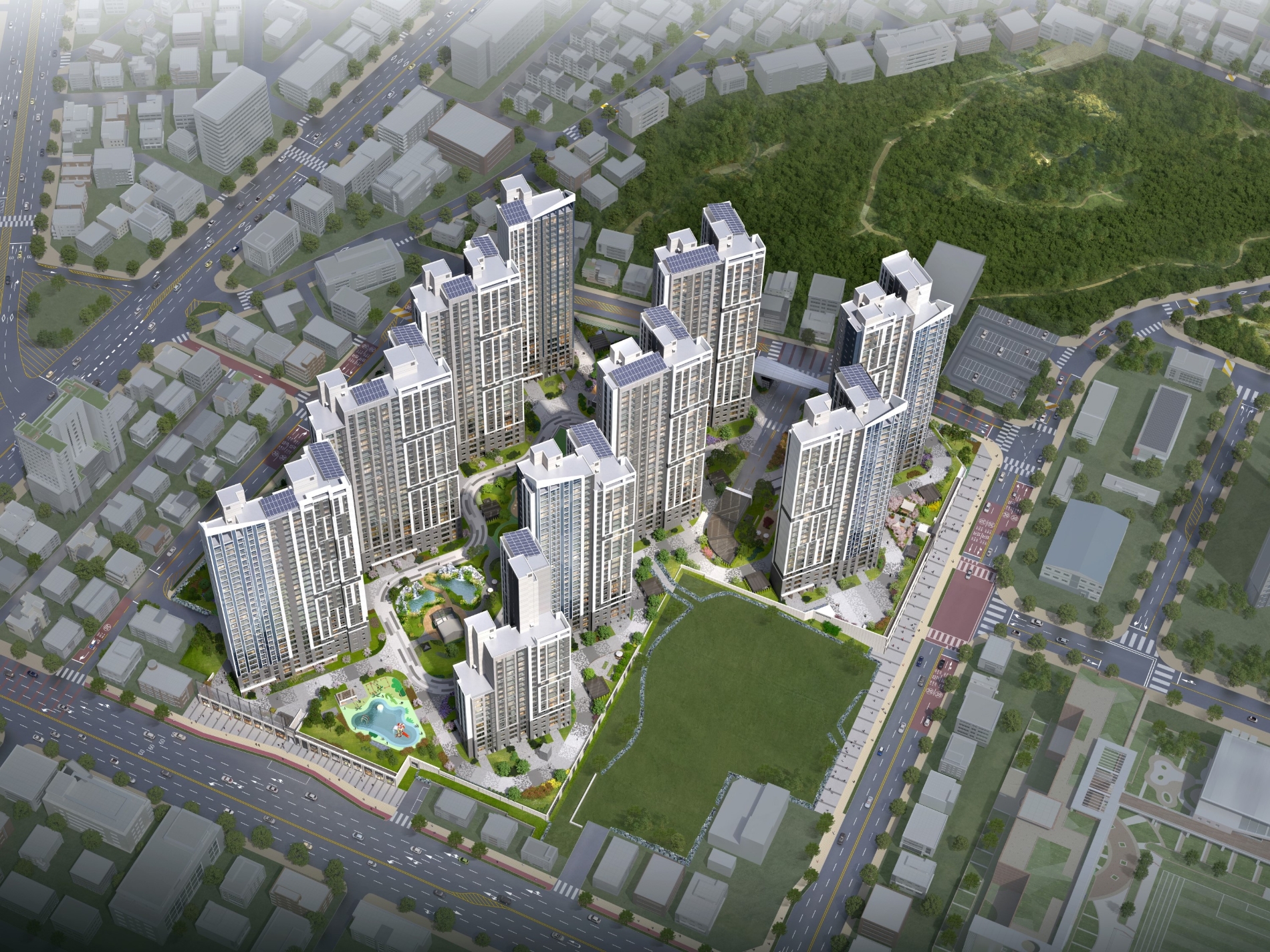 더샵 아르테 단지조감도 / 사진제공=포스코건설