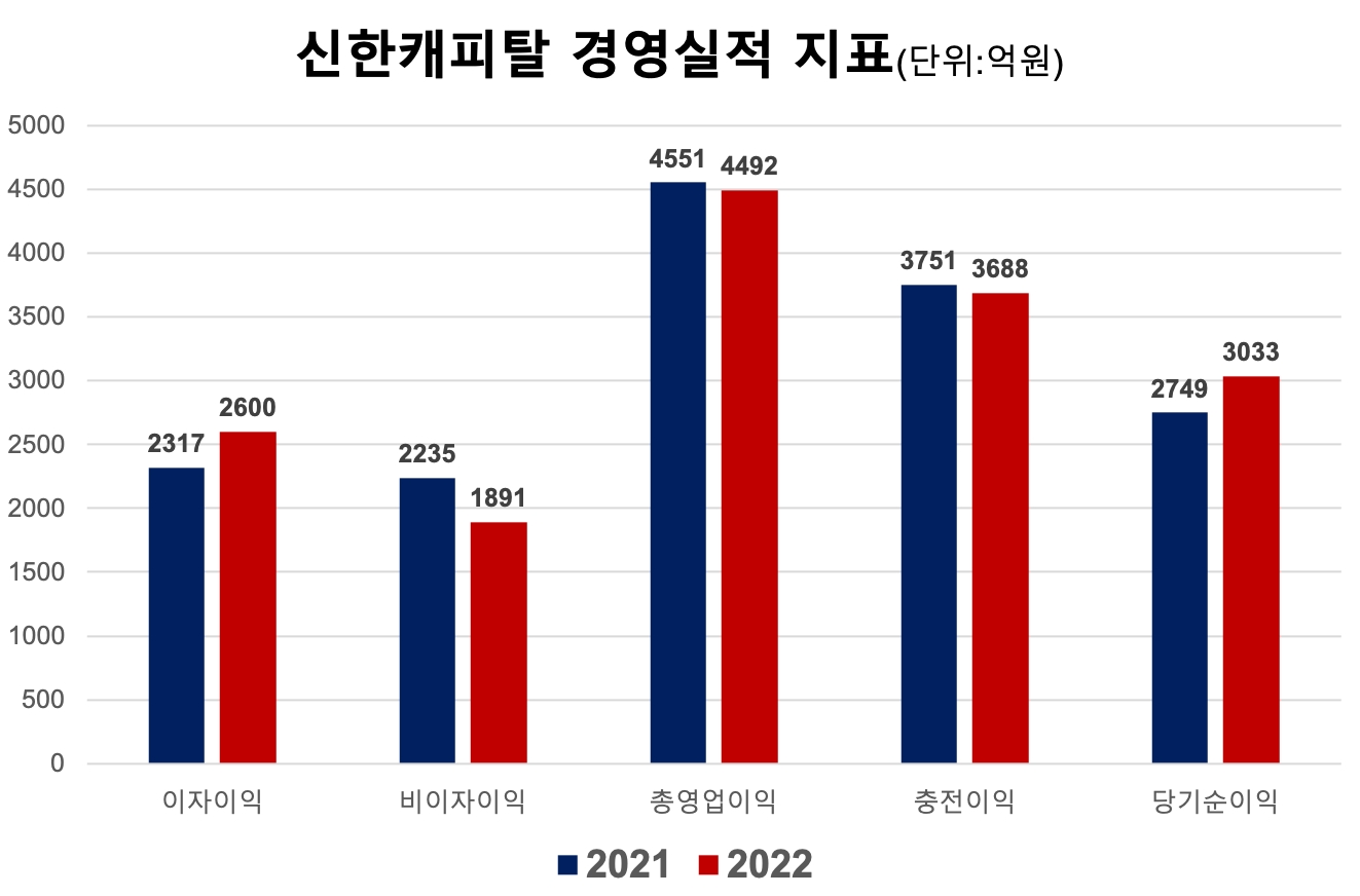 신한캐피탈의 주요 경영지표. /자료제공=신한금융지주