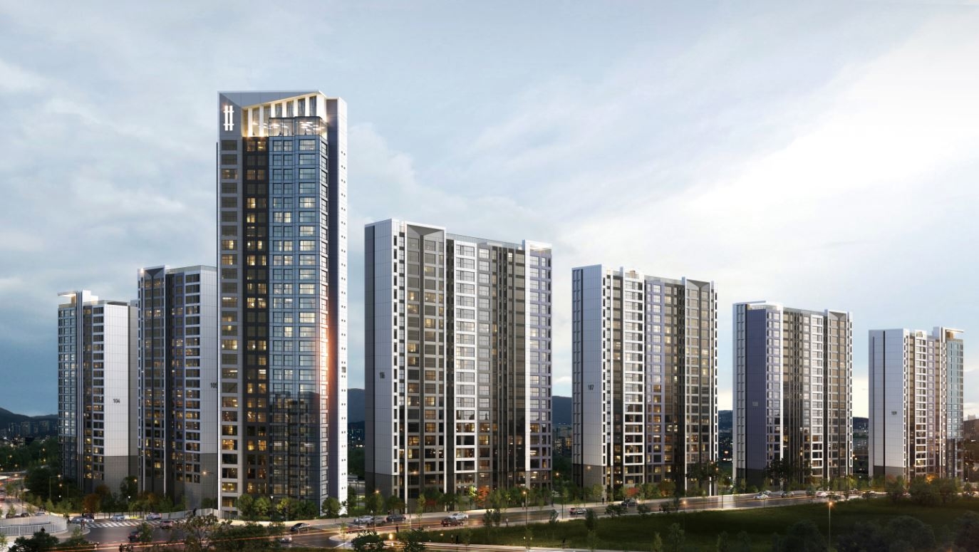 해운대 상록아파트 리모델링 단지투시도 / 사진제공=포스코건설