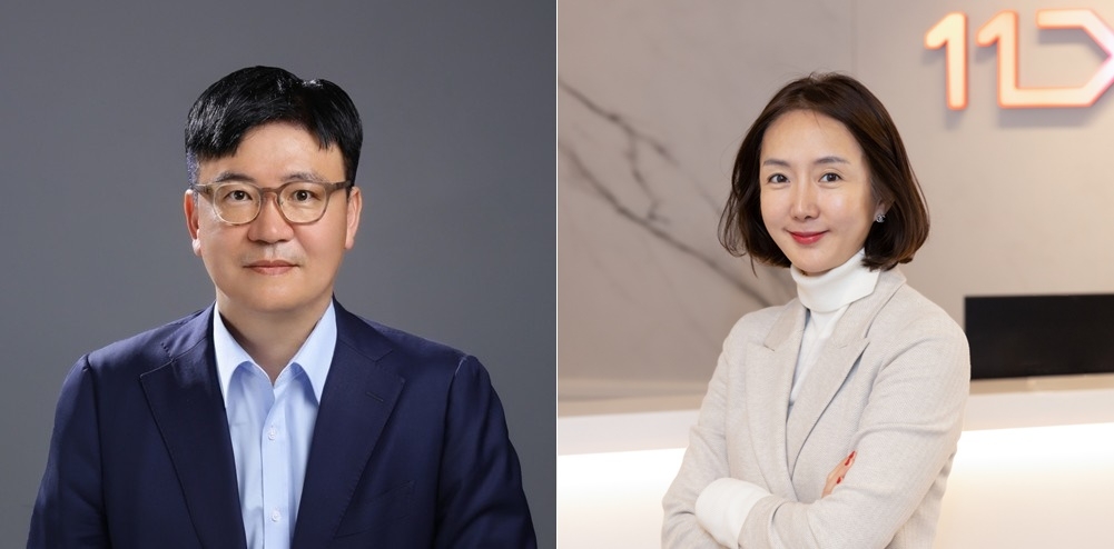 하형일 11번가 대표(왼쪽), 안정은 대표/사진제공=11번가