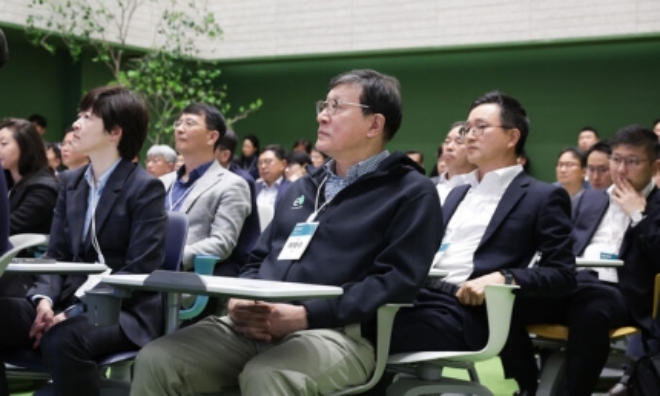 GS(회장 허태수)는 6일 서울 서초구 GS타워에서 첫 벤처 네트워킹 행사 ‘GS day’를 개최했다. /사진=GS그룹.