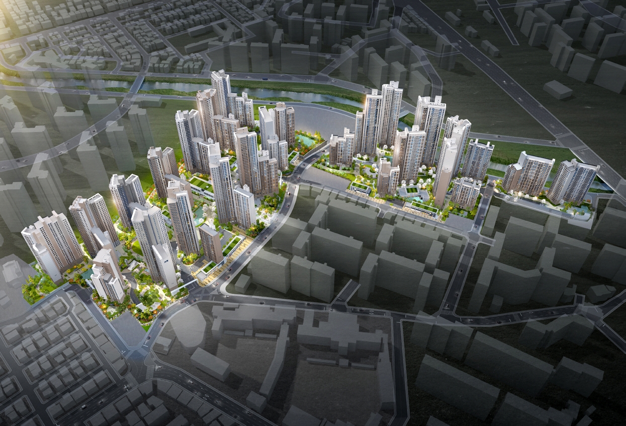 광명자이더샵포레나 단지조감도 / 사진제공=GS건설