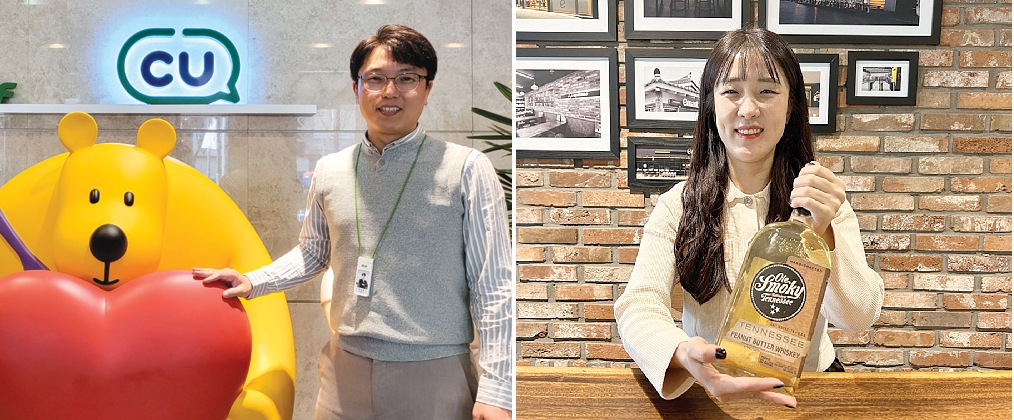 ▲ 사진 BGF리테일 박성욱 MD(왼쪽), 이마트24 김경선 MD(오른쪽)