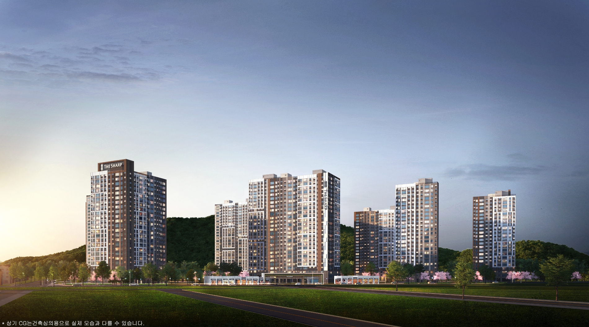 더샵 신문그리니티 단지투시도 / 사진제공=포스코이앤씨