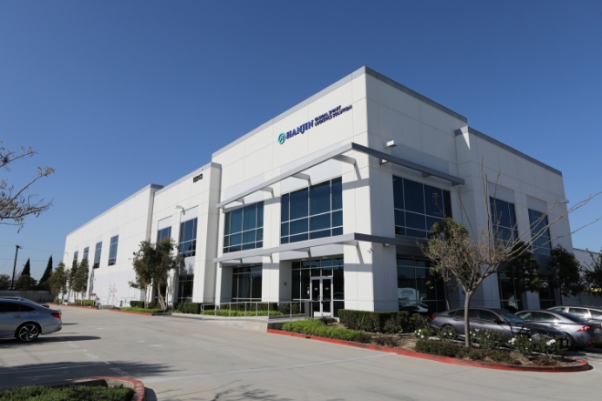 ㈜한진은 지난달부터 자동화 시스템을 확대 도입했다. 사진은 ㈜한진 미주법인 전경. /사진제공=㈜한진.