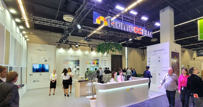 KCC글라스(대표 김내환)의 인테리어 전문 브랜드 ‘홈씨씨 인테리어’가 세계 최대 규모의 가구 및 인테리어 기자재 전시회인 ‘인터줌(interzum) 2023’ 참가를 성황리에 마쳤다. /사진제공=KCC.