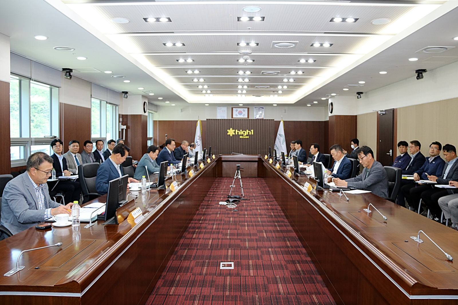 지난 26일 진행된 강원랜드 204차 이사회 모습. /사진제공=강원랜드