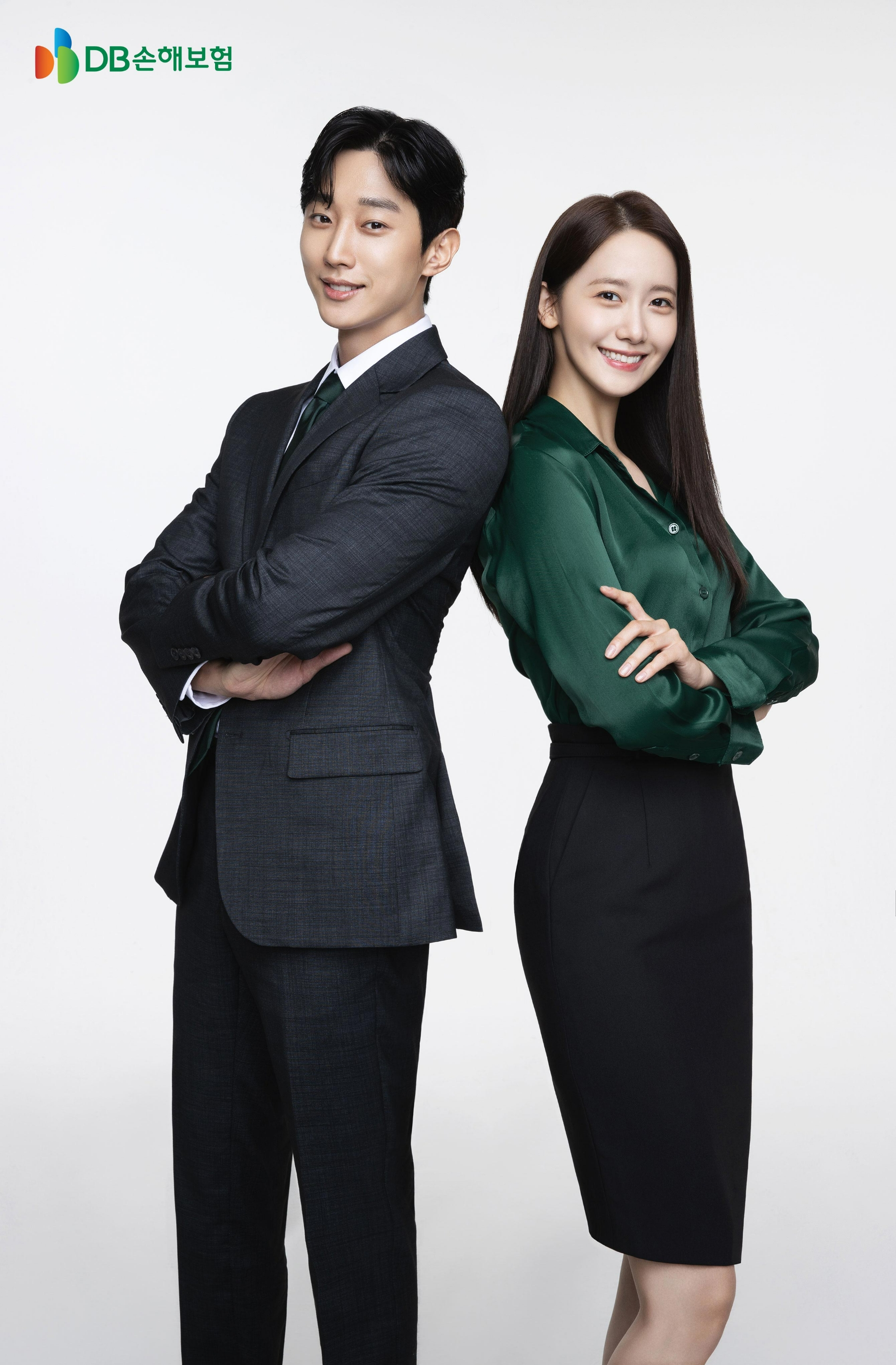 DB손해보험이 배우 진영(왼쪽)을 광고모델로 선정하며 기존 모델인 배우 임윤아와의 시너지를 기대했다./사진제공=DB손해보험