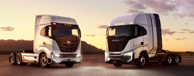 한화임팩트와 한화에너지가 보유 주식을 전량 청산한 미국 수소·전기트럭 기업 니콜라. /사진제공=니콜라홈페이지.