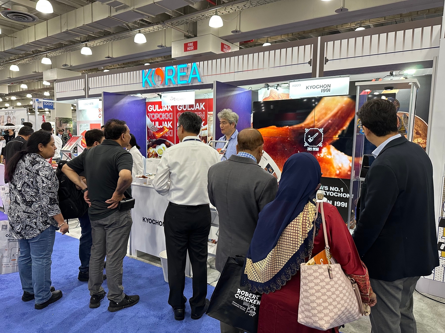 2023 뉴욕 국제 프랜차이즈 박람회 교촌치킨 부스./ 사진 = 교촌에프앤비