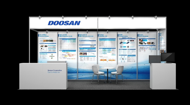 ㈜두산(회장 박정원)은 13~15일 미국 샌디에이고 컨벤션센터에서 열리는 '국제마이크로웨이브 심포지엄(IMS 2023)'에 참가, 하이엔드 동박적층판(CCL) 소재 및 제품을 북미시장에 선보인다. /사진제공=㈜두산.