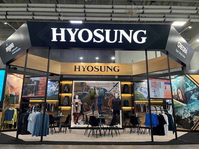 미국 OR쇼 효성티앤씨 전시관. 사진제공=효성.