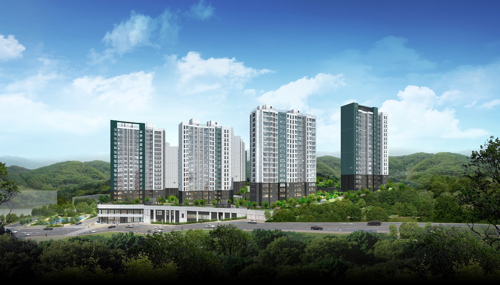 서울대벤처타운역 푸르지오 단지투시도 / 사진제공=대우건설