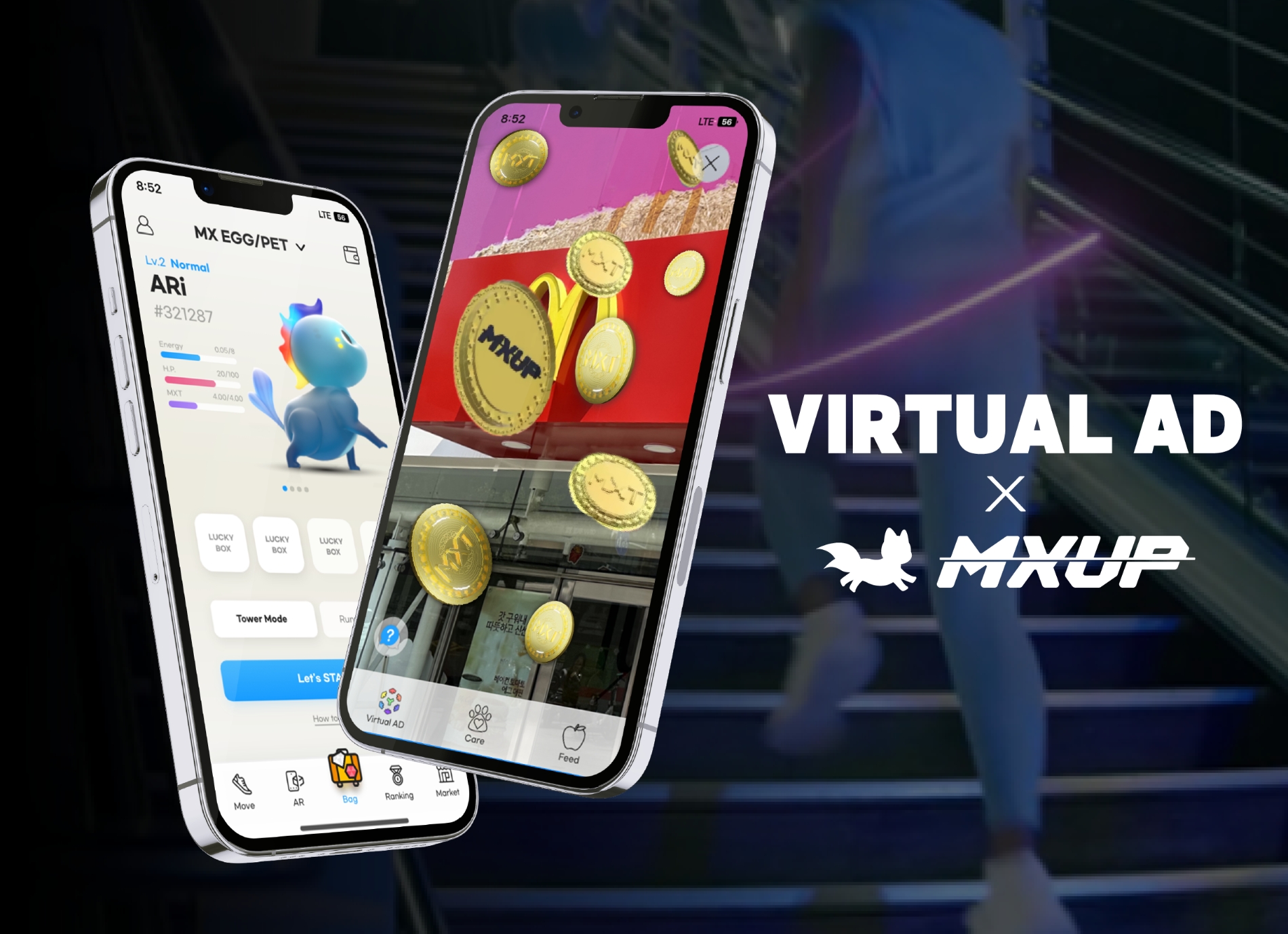 한국의 정보통신 기술(IT‧Information Technology) 기업 ‘지팍스아이’(GPAXi‧대표 신동철)가 2023년 6월 22일 일본 시장 진출을 위해 모바일 애플리케이션 ‘MXUP’에 가상 광고 플랫폼 ‘버추얼(Virtual) AD’를 추가했다./사진제공=지팍스아이