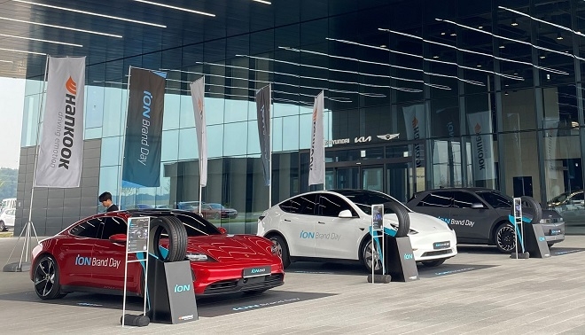 한국타이어, 전기차 타이어 아이온 제품력 자랑